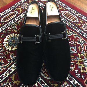 |Salvatore Ferragamo| Men's Formal Velvet Loafers